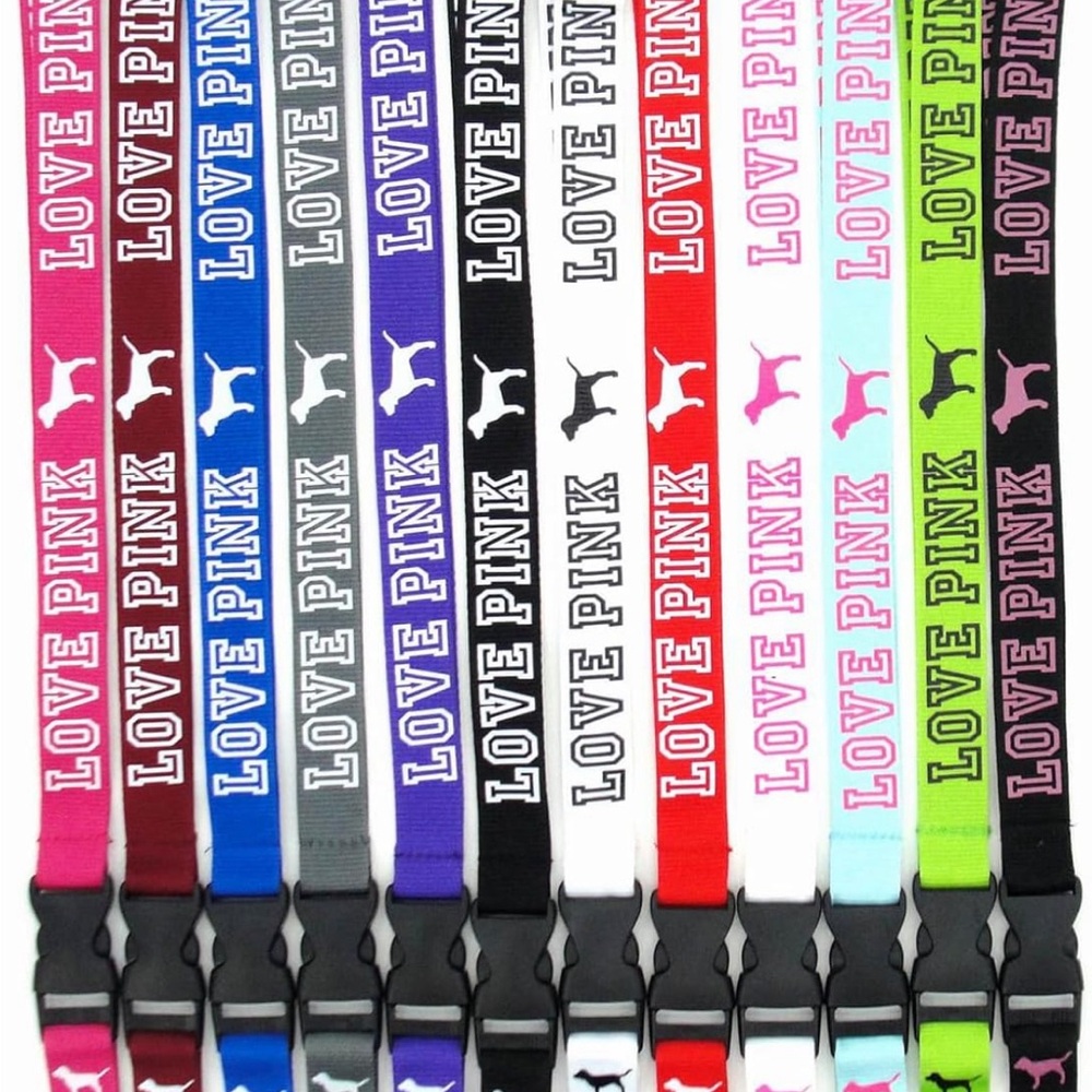 Colorful Love Pink Lanyards